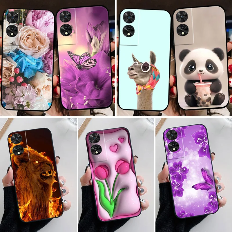 For TCL 50 5G / 505 / 50 SE Case Fashion Soft Silicone Back Cases for TCL 50SE Phone Cover TCL50 5G etui Fundas For TCL 505 Cute