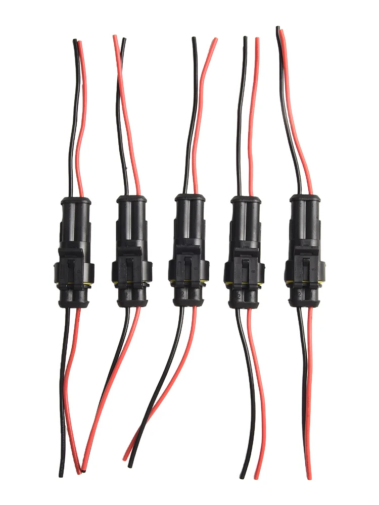 Automotive Electrical Connector Group 10Pcs Waterproof Male Female Connector Set for Scooter Marine Motorcycle