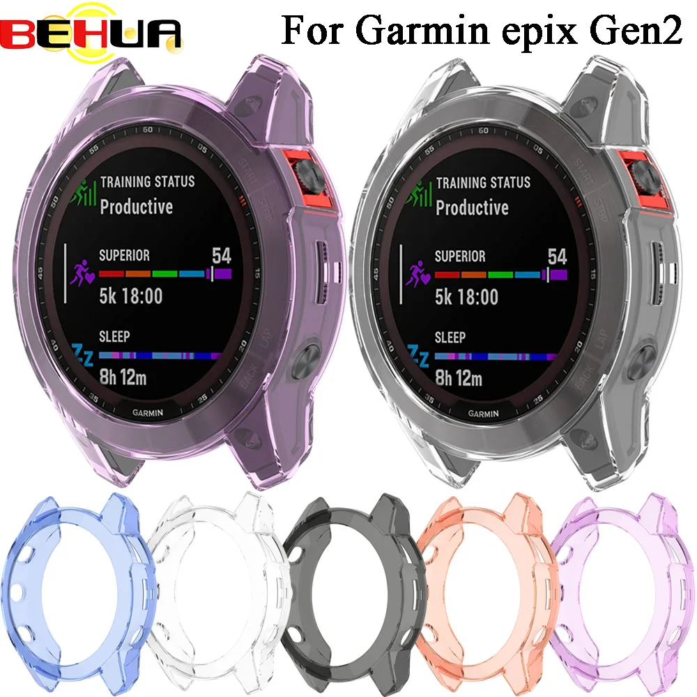 BEHUA Capa Protetora Para Garmin Epix (Gen 2) Relógio Inteligente Substituição TPU Protector epix Gen 2 Shell Pulseira Acessórios