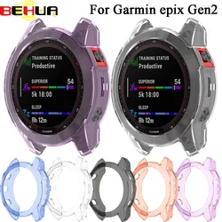 BEHUA Protective Case Cover For Garmin Epix (Gen 2) Smart Watch Replacement TPU Protector epix Gen 2 Shell Wristband Accessories