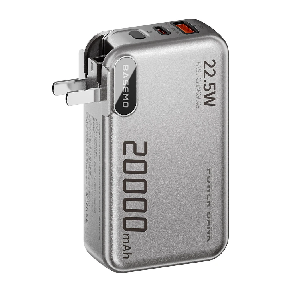 

Power Bank «три в одном» емкостью 20000 мАч имеет собственный кабельный источник питания. Подходит для нескольких устройств и большой емкости.