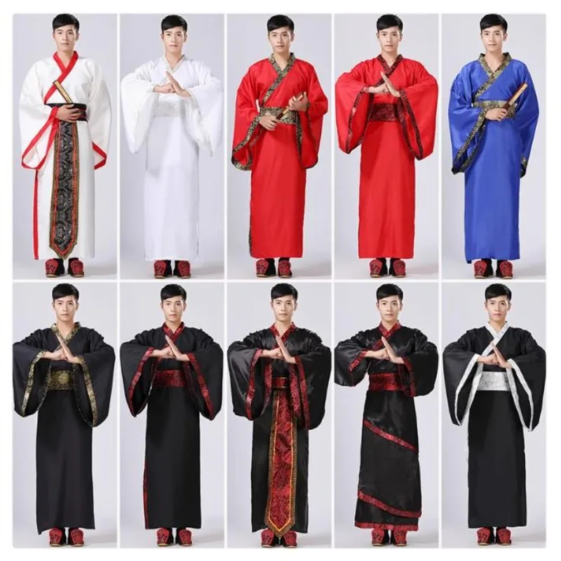 Hanfu Costumes Male Tang Dynasty Han Hero Stage Emperor Mens Hanfu Chinese Style Traditional Chinese Clothing for Man Cosplay