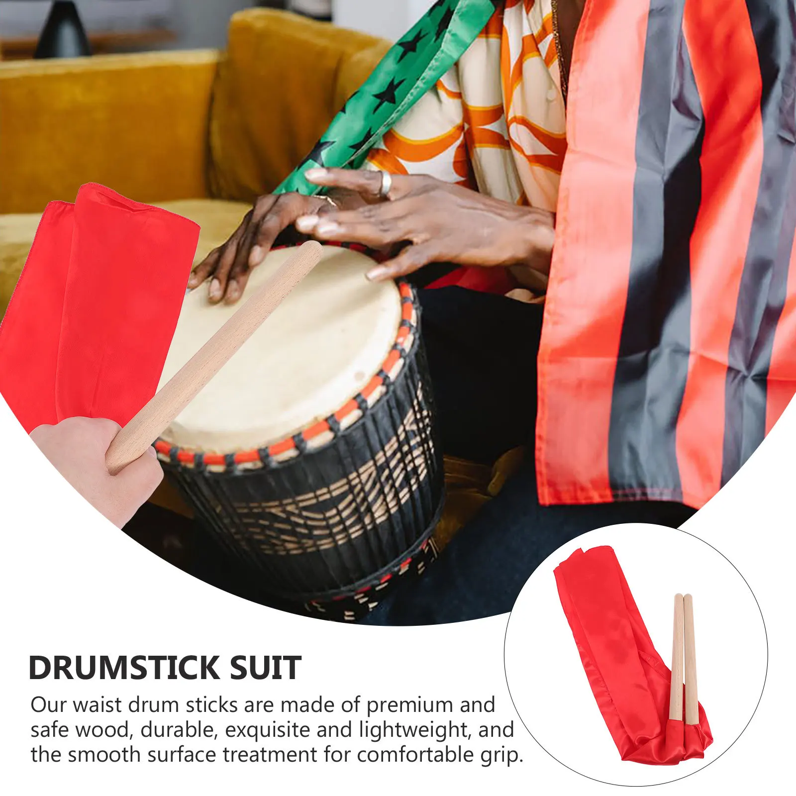 

Waist Drum Stick Music Drumsticks Percussion Mallets Major Instrument Wood