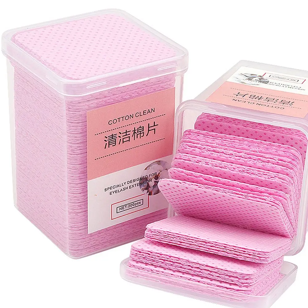 Portable Nail Polish Remover UV Gel Makeup Tools Remover Cotton Nail Tips Cleaner Lash Glue Remover Pad Eyelash Cotton Wipes