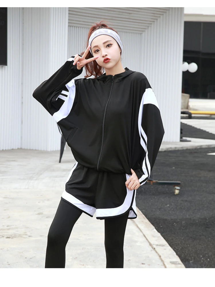 Track Sweat Suit Ladies Sportwear Women Gym Running Clothes Beginner Autumn/winter Leisure Morning Running Yoga Clothes Women