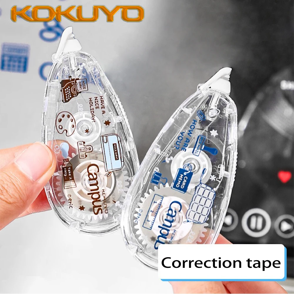 

Новая японская оригинальная бумажная лента для коррекции цвета KOKUYO, красивая 5 мм * 8 м, школьные принадлежности, каваи, канцелярские принадлежности, обратно в школу