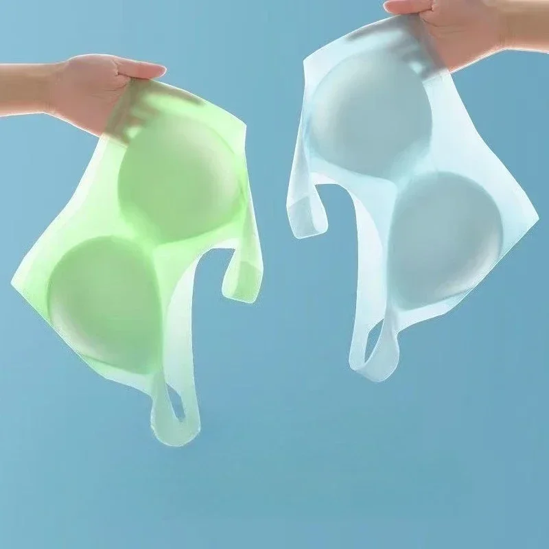 

Plus Size Ice Silk Bra - Wireless Seamless Ultra Thin Comfortable Summer Lingerie