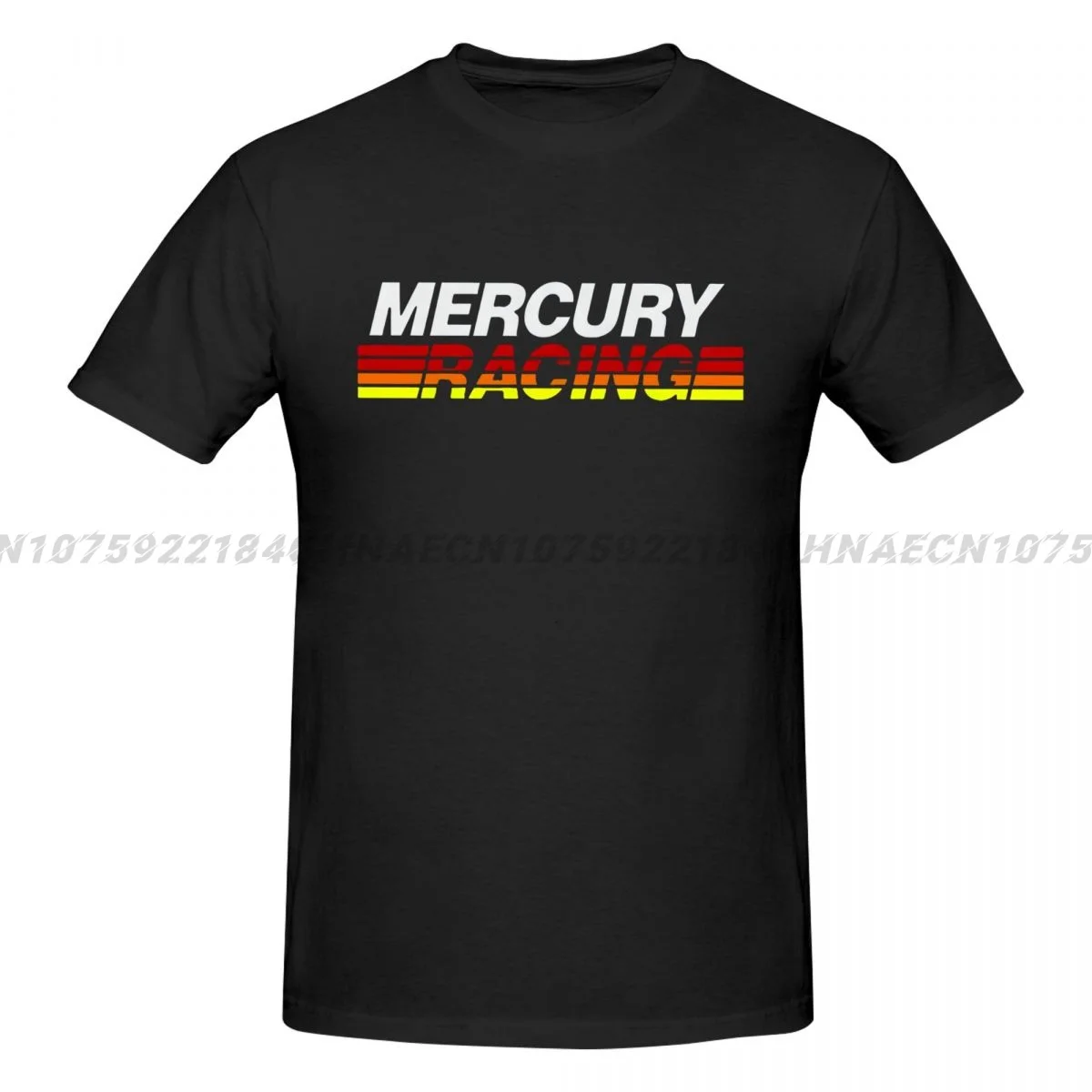 Mercury Racing logo T-shirts for men Outdoor Casual Loose Breathable Comfortable Cotton Short sleeve