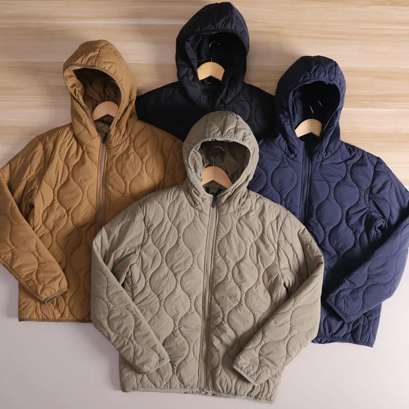 

Стеганое легкое теплое хлопковое пальто в стиле ретро с тыквой для мужчин, осенне-зимнее модное пальто с капюшоном Urban Sle Long Sve