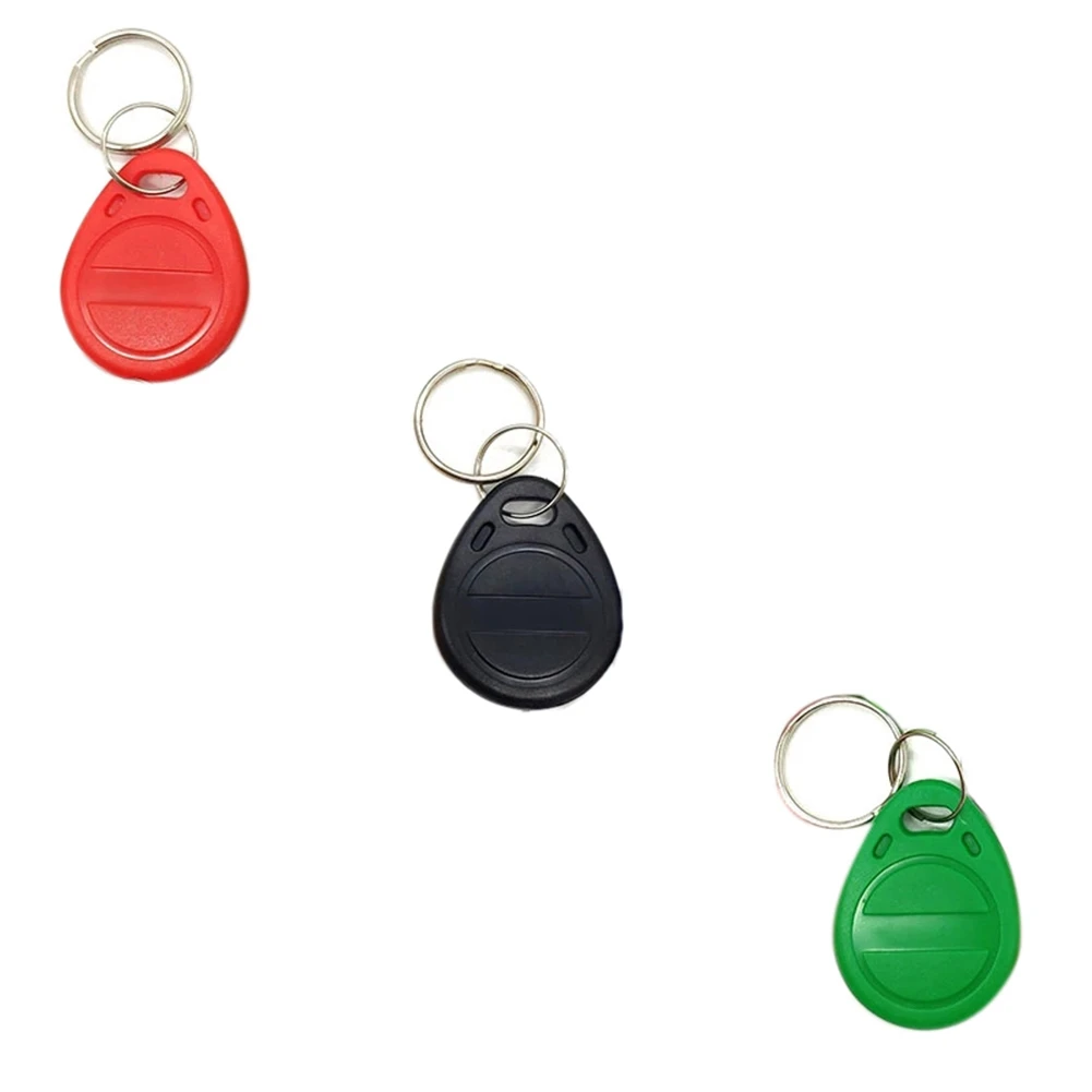 복사 및 재기록 가능 중복 RFID 태그 복사, 근접 ID 토큰 Keyfobs 녹색, EM4305 T5577, 125Khz 카드, 100 개