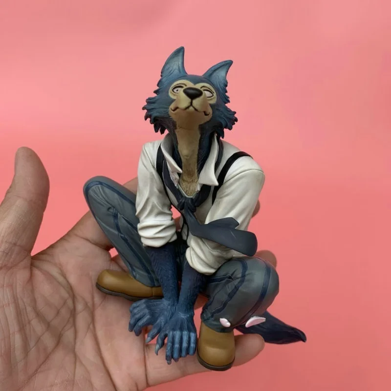 17cm Beastars Anime Figure Grey Wolf Legoshi Squatting Action Figurine Pvc Statue Model Collection Doll Toys For Birthday Gifts