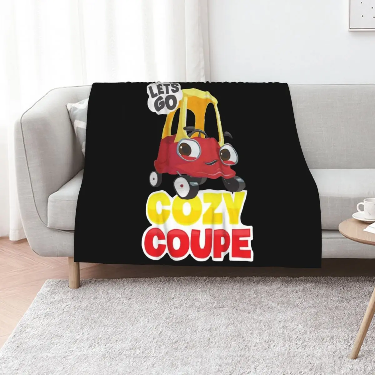 COZY COUPE LET'S GO Throw Blanket for babies Luxury St anime Thin blankets and throws Hairys Blankets
