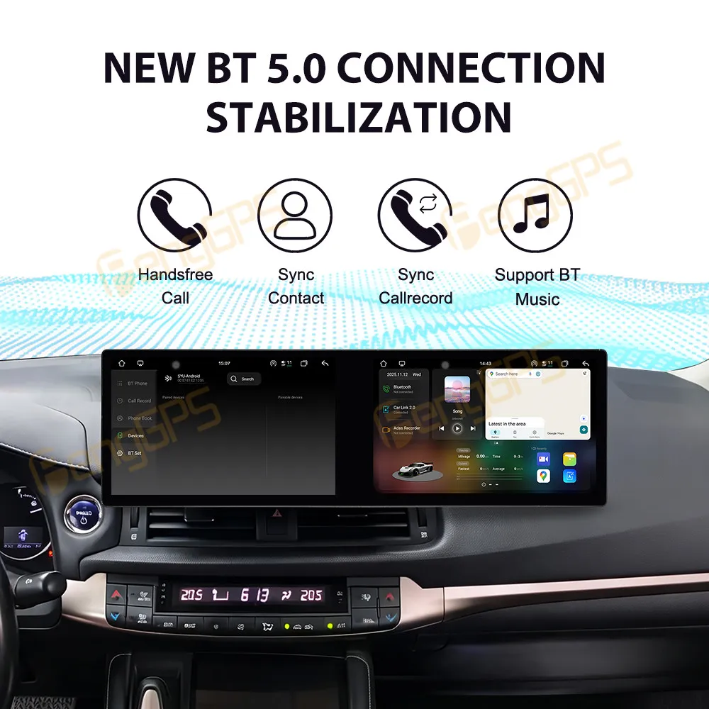 For Lexus CT200h 2011-2018 Android Car Radio Multimedia Video Player Wireless Carplay Autoradio Stereo GPS Navigation Head Unit