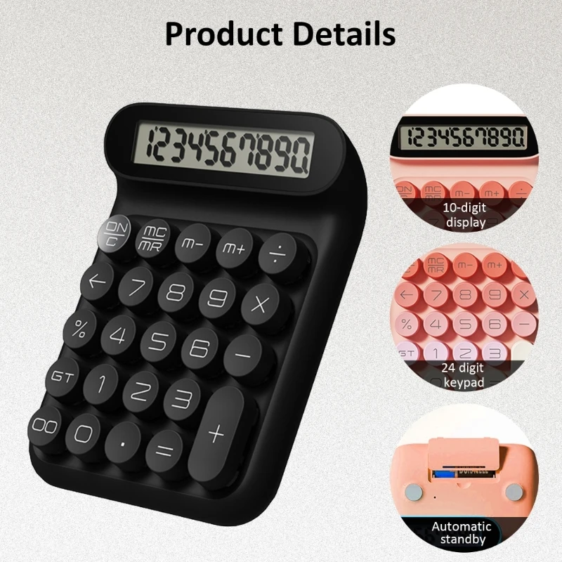 เครื่องคิดเลขปุ่มกดเครื่องกลดีไซน์ทันสมัยเครื่องคิดเลขแสดงผลที่เป็นมิตรต่อผู้ใช้ Dropship