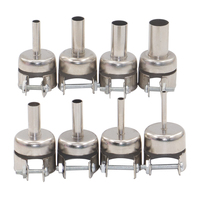 8pcs/lot BGA850 Nozzle SMD Hot air gun nozzle For saike yihua GORDAK 850 852D 952D 909D 853D 862D+ 852D++ 853AAA