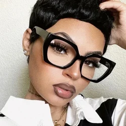 Cat Eye Optical Eyeglasses Frames for Women Brand Designer Fashion Luxury Anti Blue Light Computer Eye Glasses Ladies Eyewear
