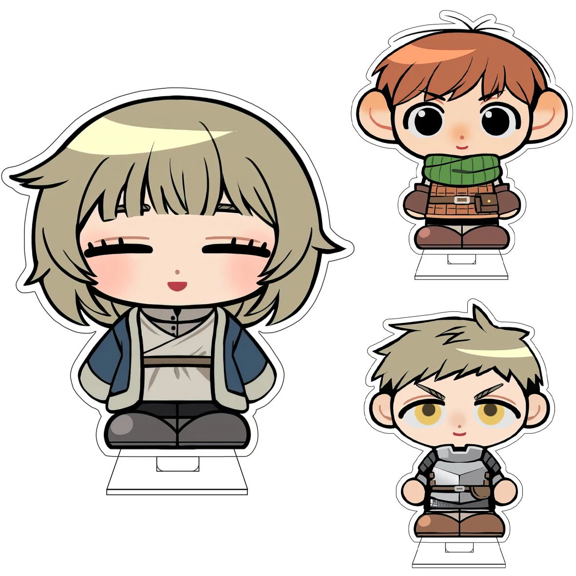

10CM Anime ‌Delicious in Dungeon Cosplay Cute Acrylic Figure Stand Plate Marcille Ornaments Gifts