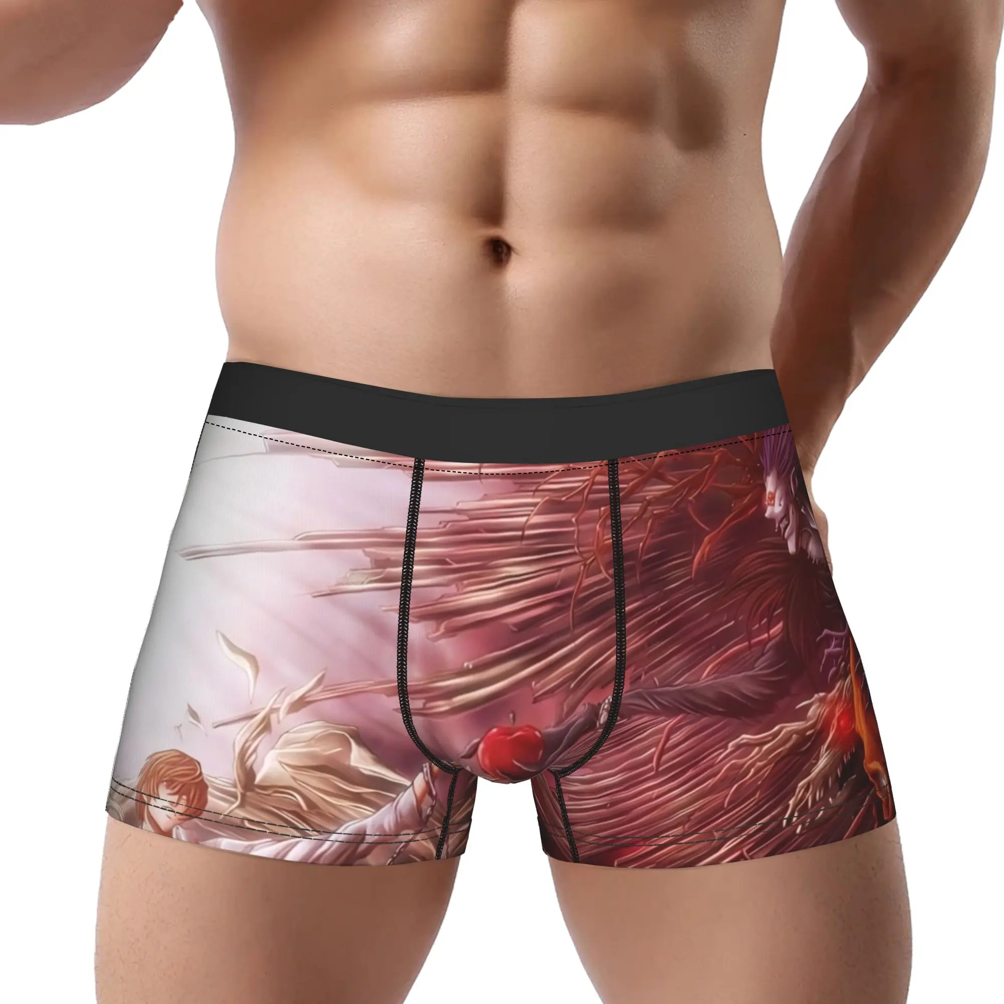

Death Note Underpants Homme Panties Man Underwear Death Note Ventilate Shorts Boxer Briefs