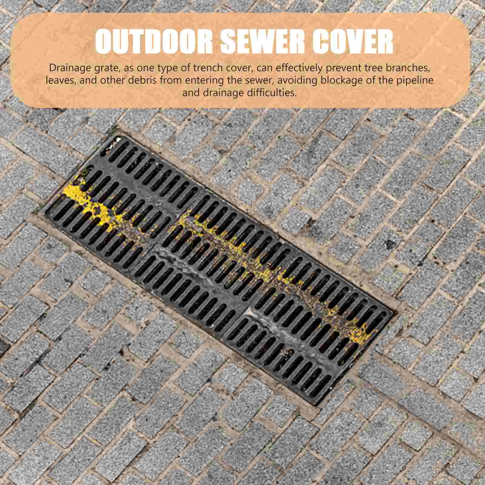 Trench Cover Bath Filter for Tub Professional Sewer Outdoor Plastic Kitchen Grate Restaurant Drain