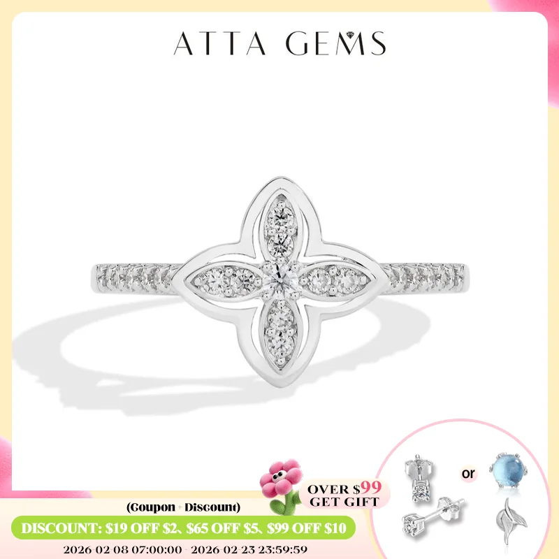 

ATTAGEMS оригинальные классические кольца с муассанитом в форме бабочки, посеребренное кольцо из золота 18 карат 925 пробы, женские обручальные свадебные украшения