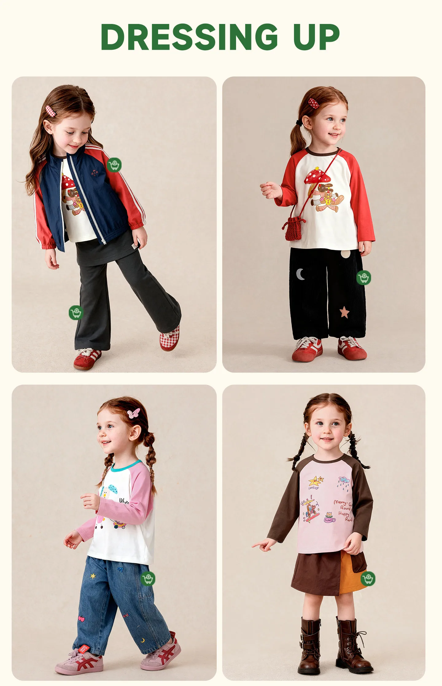 Amila 2026 Herbst Neues Stylisches und Bequemes Kinder-T-Shirt mit Niedlichem Patchwork-Farbblock und Kreativem Musterdesign Langarm – Detail 2