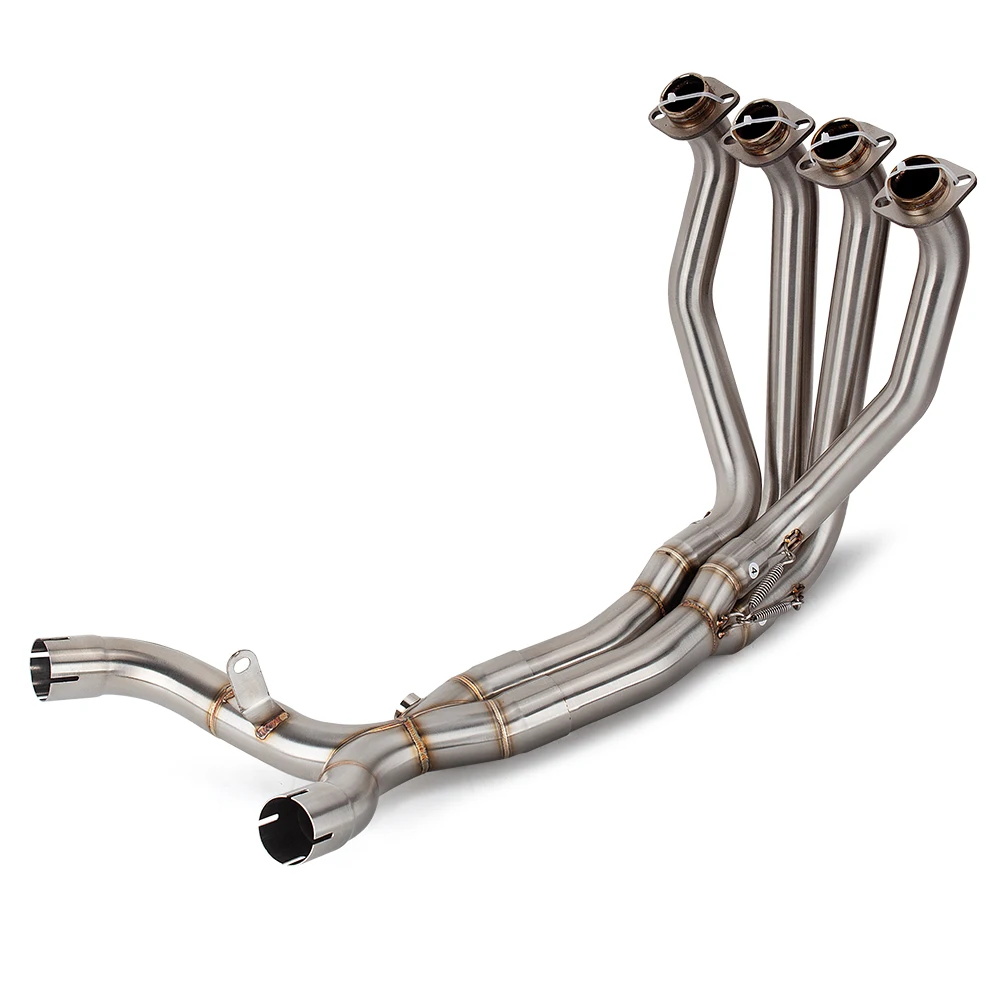 مشعب عادم الدراجة النارية Kawasaki Z1000 2010-2020 تعديل أنبوب الوصلة الأمامية غير القابل للصدأ متوافق مع كاتم صوت الهروب الأصلي