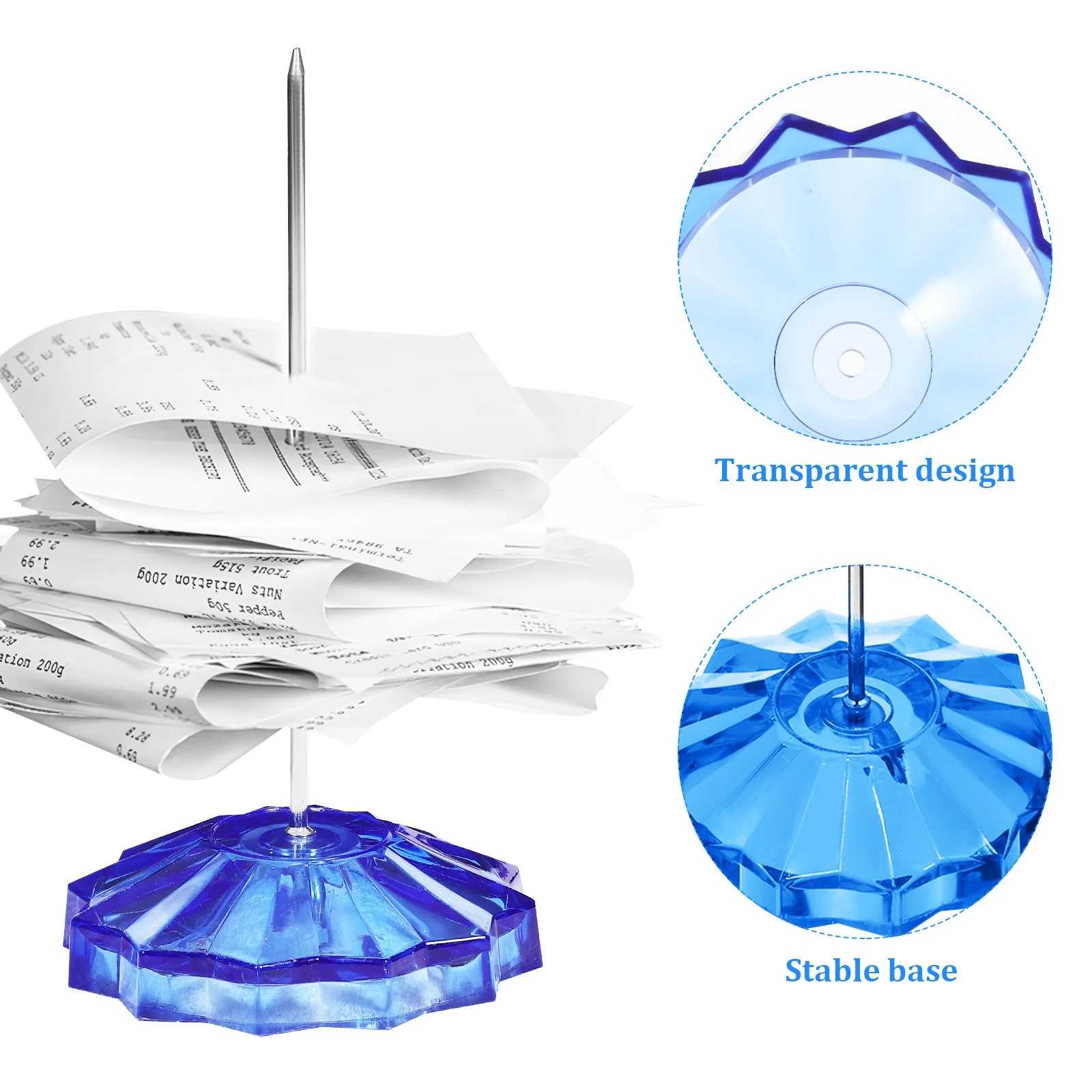 

8Pcs Multicolor Receipt Spike Bill Fork Receipt Holder Organizer Restaurant Supplies Desktop Office Use Office Desk Organizer