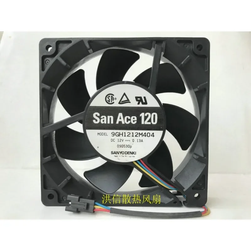 

Original CPU Cooling Fan For SANYO 9GH1212M404 DC12V 0.13A 3-wire Silent Fan 12025 120*120*25MM