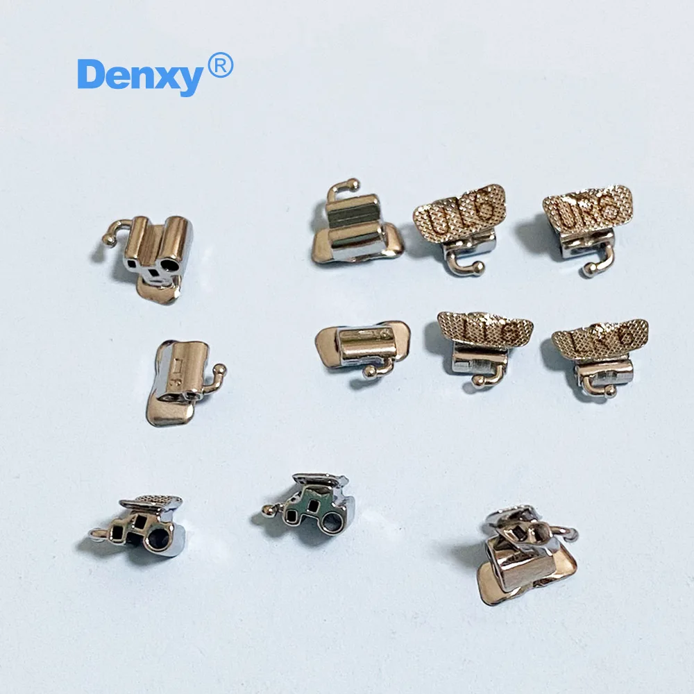 DENXY 10 Sets Kieferorthopädische Bukkalröhrchen U3L2 Roth 022 1. Molar Bukkalröhrchen Klebbare Röhrchen 6 Zähne Zahnspangen – Detail 3