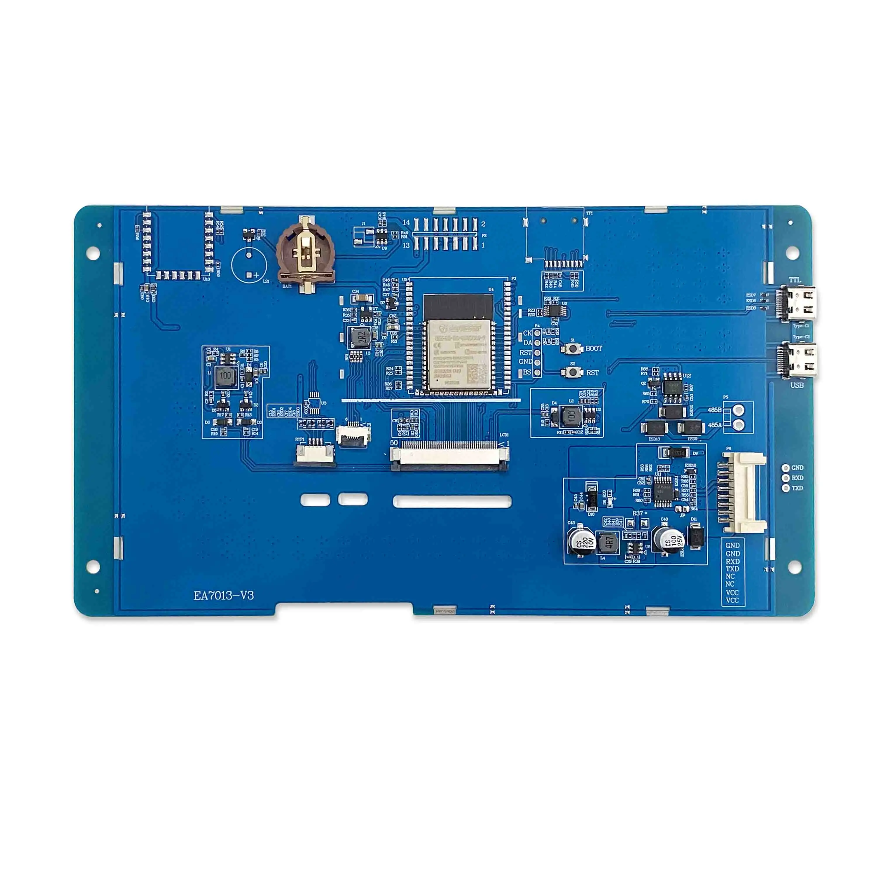 Imagem -03 - Placa de Desenvolvimento Esp32 Wifi e Bluetooth Ea7013 Polegada Esp32 800x480 Tela Inteligente Tft Módulo Lcd Tela Sensível ao Toque Lvgl