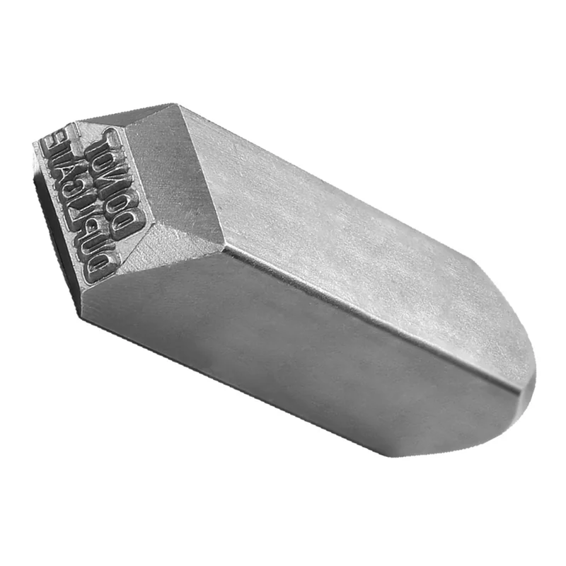 Ferramenta de perfuração de aço PORK selos de metal de 1/16 polegadas para chave para chave não duplicar carimbo artesanato de couro