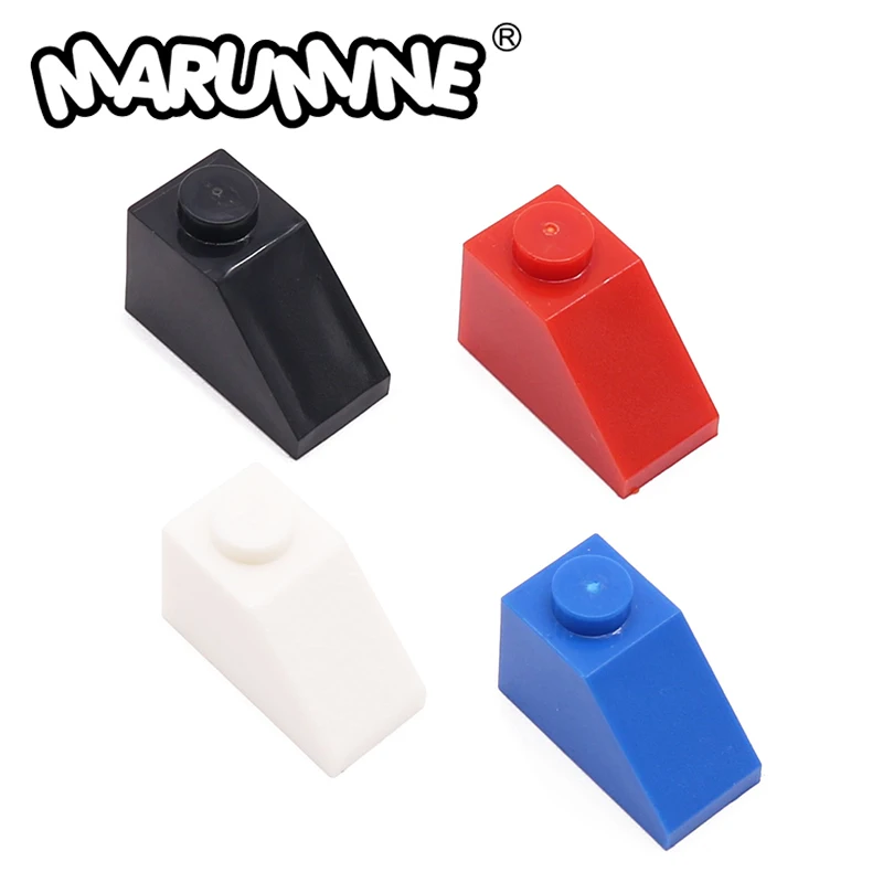 Marumine 20PCS Building Blocks Slope 45 2x1 Beveled Bricks MOC 3040 Classic City Constructions Creative Model DIY Accessory Toys