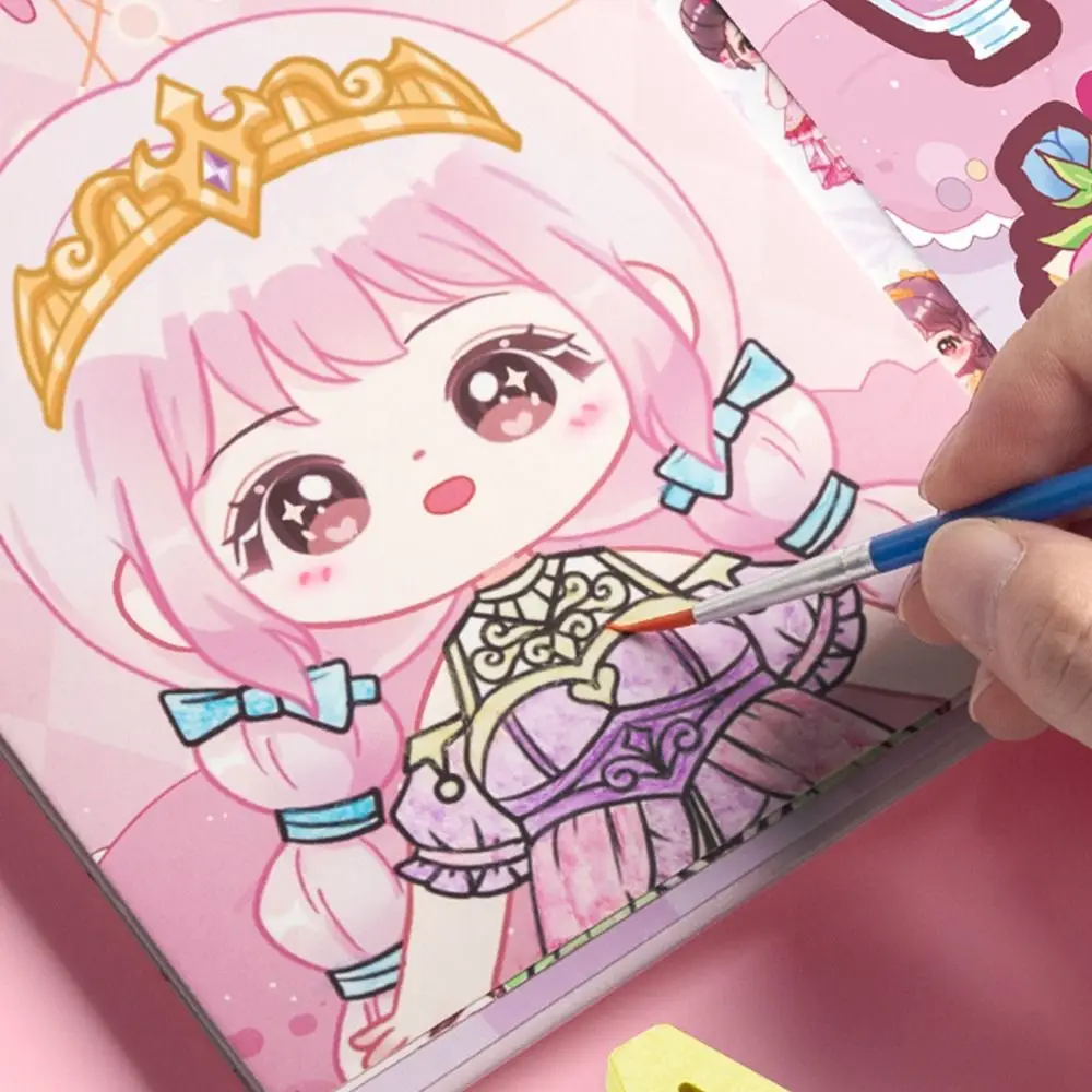 

Multicolor Dress Up Scene Stickers Stress Relief Papper Makeup Dressing Stickers Makeup Decals Clothes Coloring