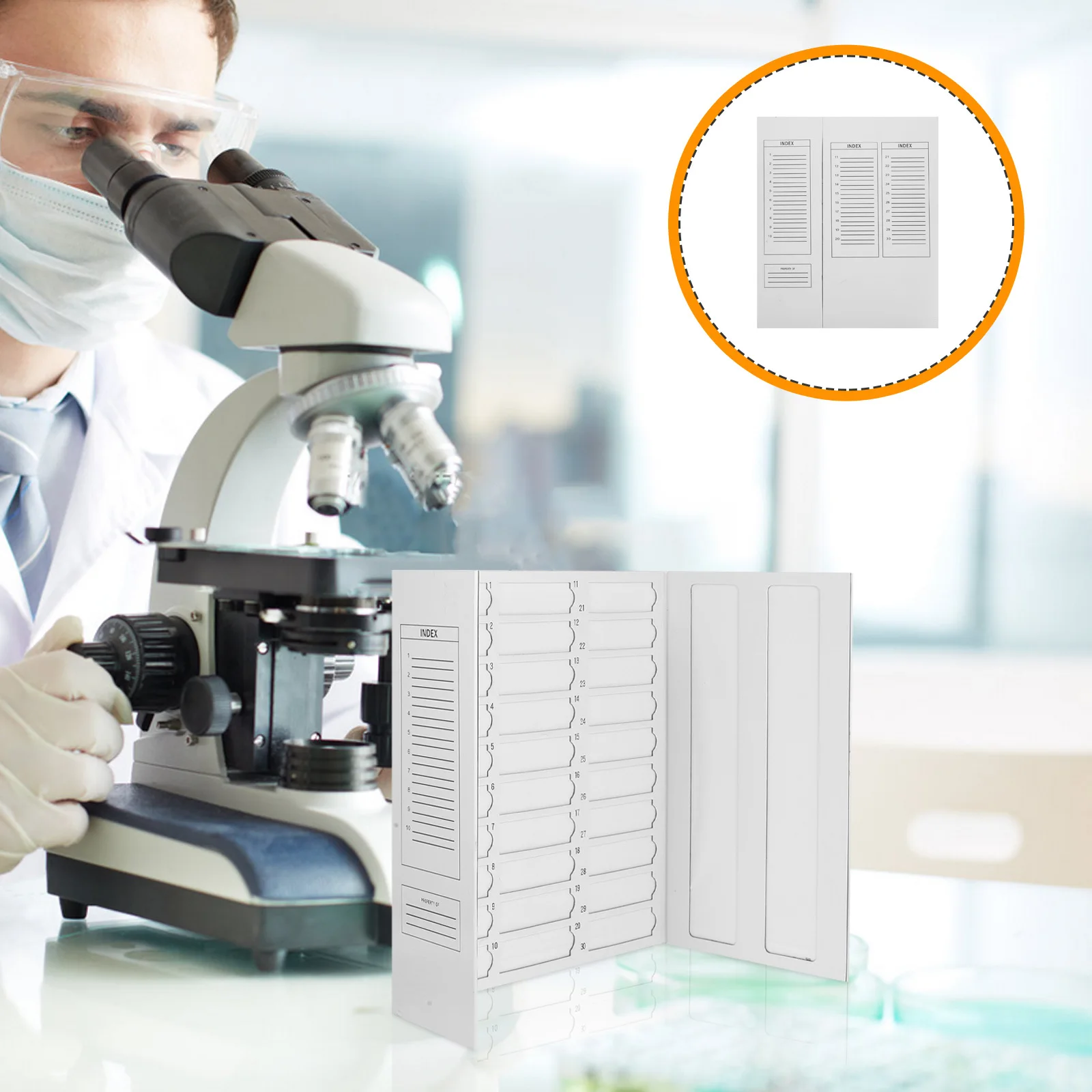 

Microscope Slide Operation Board Paper Slide Drying Holder Lightweight Portable Laboratory Storage Tool for Pathology Research