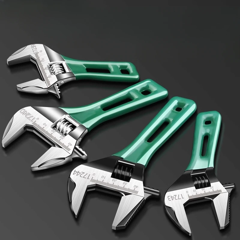 

Universal Lightweight Adjustable Wrench Large Opening Short Handle Multifunctional Mini Wrench Plumbing Pipeline Bathroom Tools