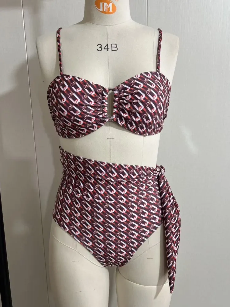 

Новый сексуальный женский купальник-бикини пуш-ап, бразильский комплект из двух частей, пляжная одежда 2026