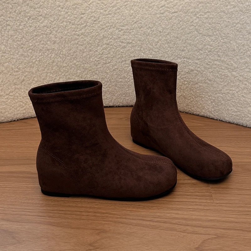 Women Flats Ankle Boots Fashion Sport Shoes New Woman Chelsea Short Boots 2026 Winter Trend Sneaker Zip Shoes Mujer Ankle Botas