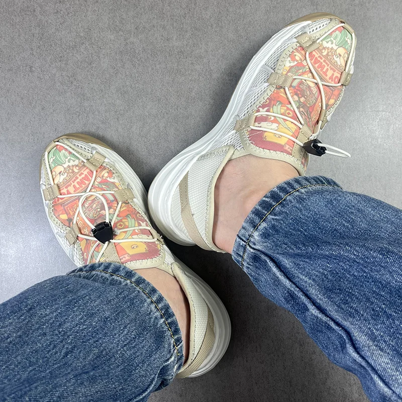 

Мужская обувь в китайском стиле с принтом, уличная мужская повседневная обувь с сеткой, универсальная дышащая походная обувь, модные кроссовки для бега, модные кроссовки