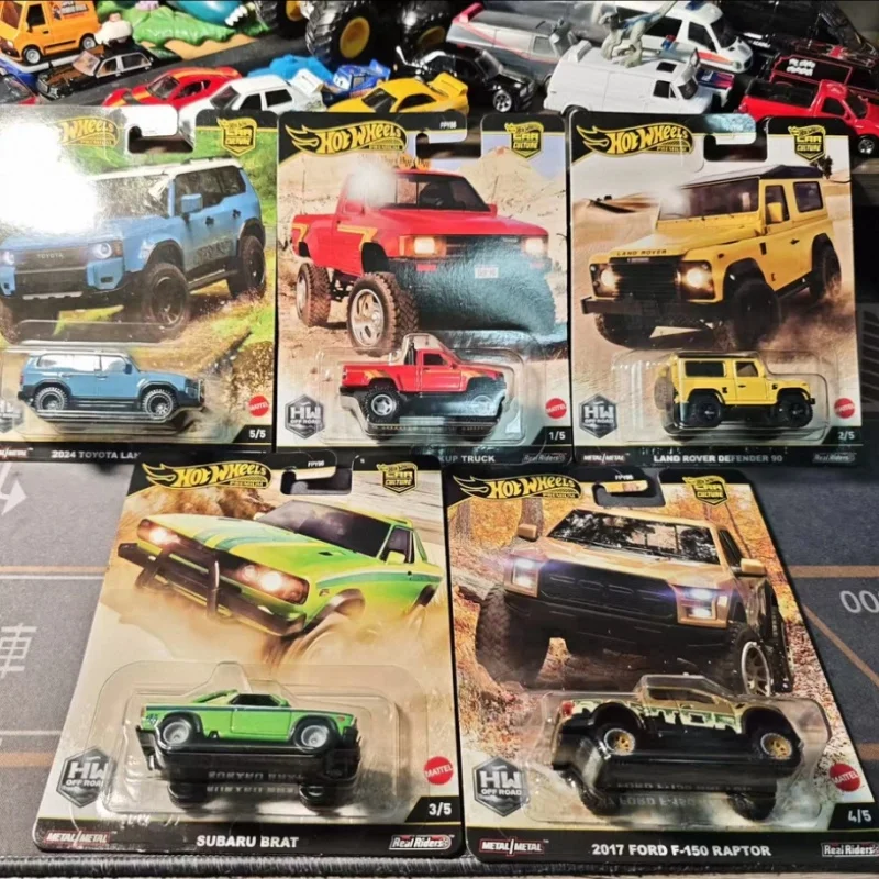 

Origina Hot Wheels Car Culture FPY86 Off Road Serise Литье под давлением Toyota Land Rover Subaru Ford Модель автомобиля из сплава Коллекция игрушек