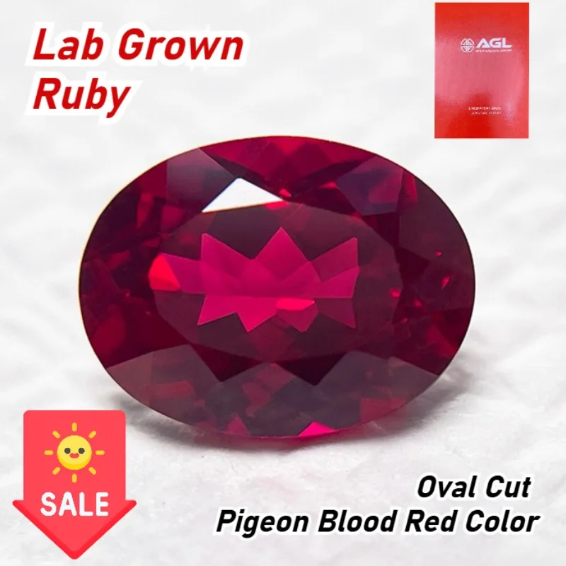 

Высокое качество, выращенный в лаборатории рубин, овальная огранка, голубь, крово-красный цвет, сделай сам, подвески, изготовление ювелирных изделий, основные материалы, выбор, сертификат AGL