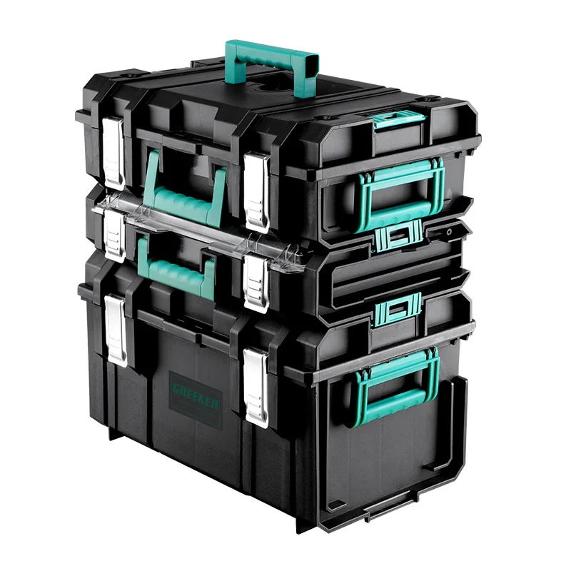 Multifunctional hardware toolbox, stacked storage box, storage and finishing box