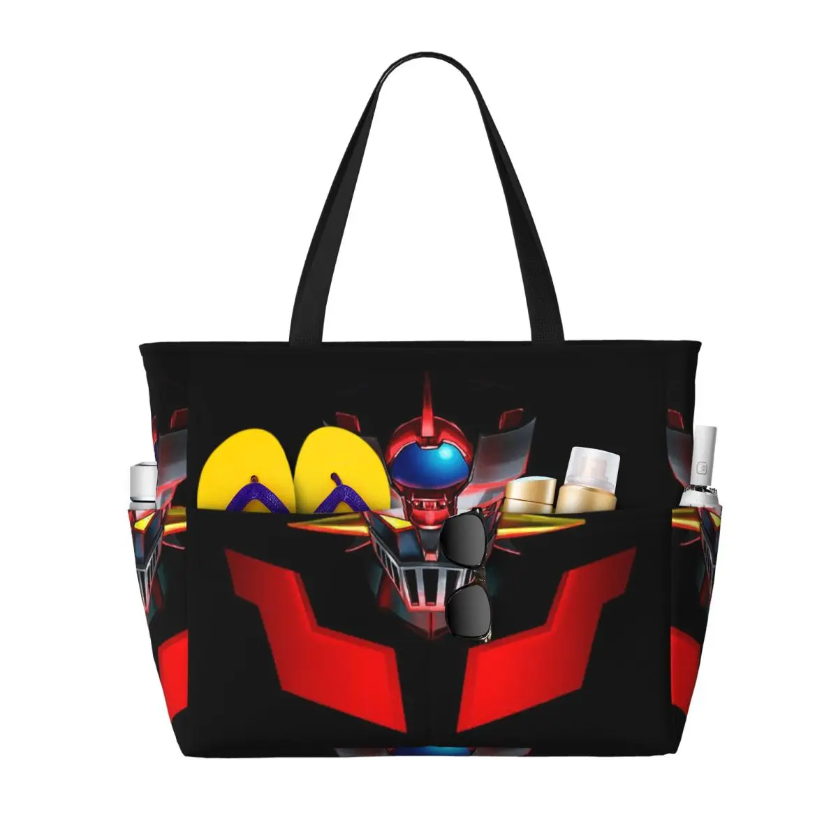 

Nordic Mazinger Z Anime UFO Robot Sofa Grendizer Goldorak Beach Tote Bag Gym Duffle Large Tote Bag Women Travel Bag Fitness bag