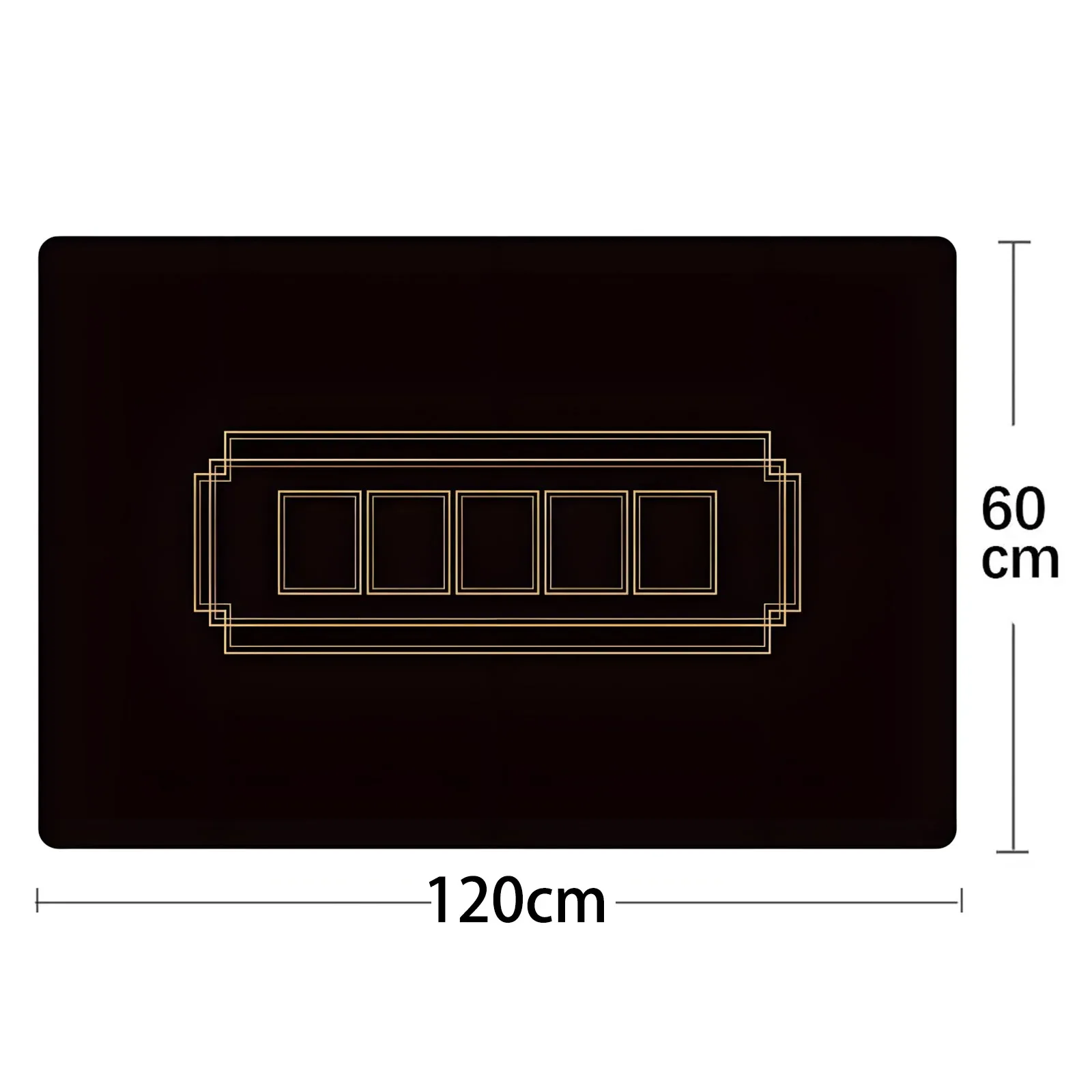 120x60 سنتيمتر تكساس هولدم 'م بوكر عجلة المطاط الجدول حصيرة ، صامتة ومضادة للانزلاق بطاقة الجدول حصيرة ، اكسسوارات الترفيه