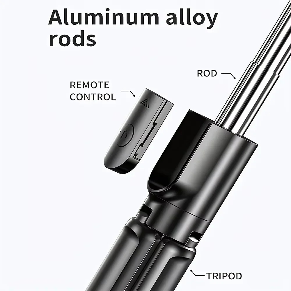 عصا سيلفي لاسلكية جديدة لعام 2025 للهواتف الذكية مع جهاز تحكم عن بعد بلوتوث، حامل قابل للطي لسجل تصوير مدونة الفيديو للهاتف #3