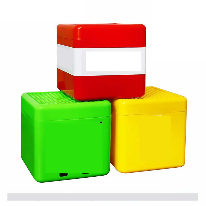 Kid Geschenken Opbergdoos Magnetische Bouwsteen Desktop Speelgoed Snack Blok Opslag Emmer Plastic Organizer Stofdichte Container