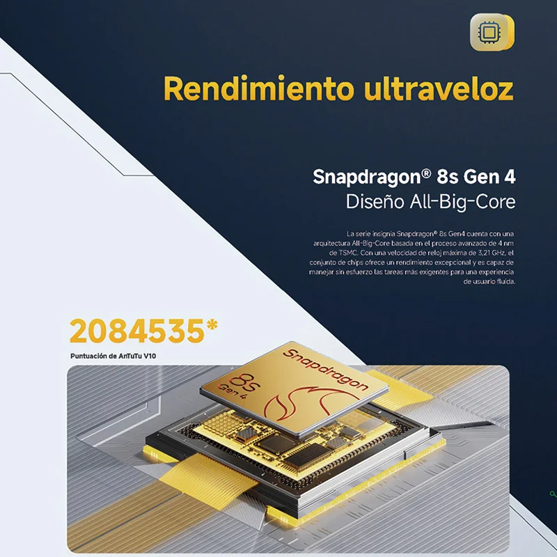 POCO F7 5G, NFC, Snapdragon ® 8s Gen 4, 6.83 pulgadas, 120 Hz, cámara de 50 MP, 6500 mAh, IP68 5
