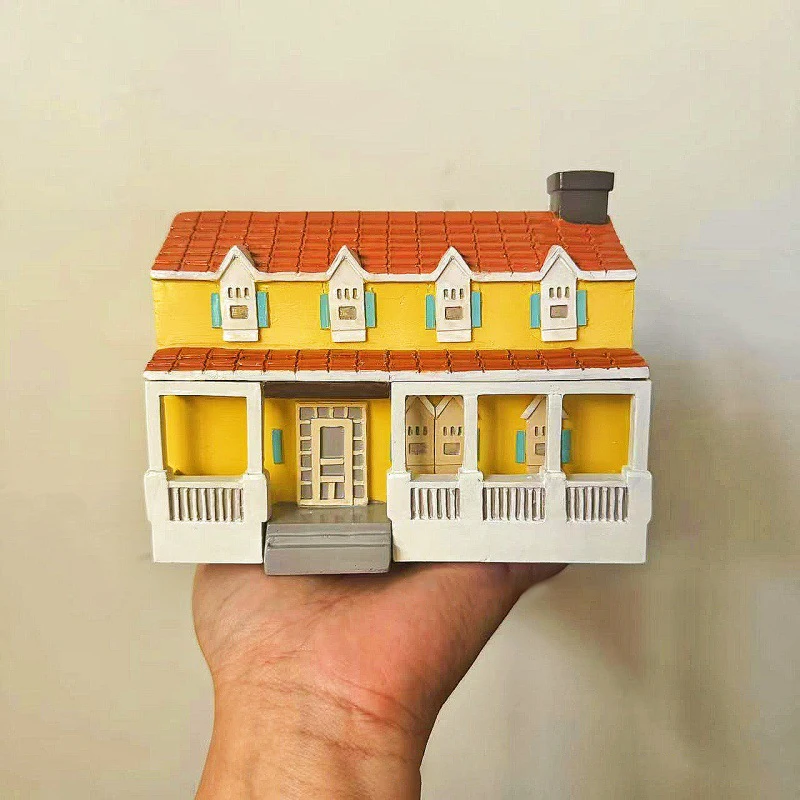 Chimney Resin Cottage House Incense Thurible Inn Gilmore Girls House Incense Holder Holiday Tabletop Decorations For Home