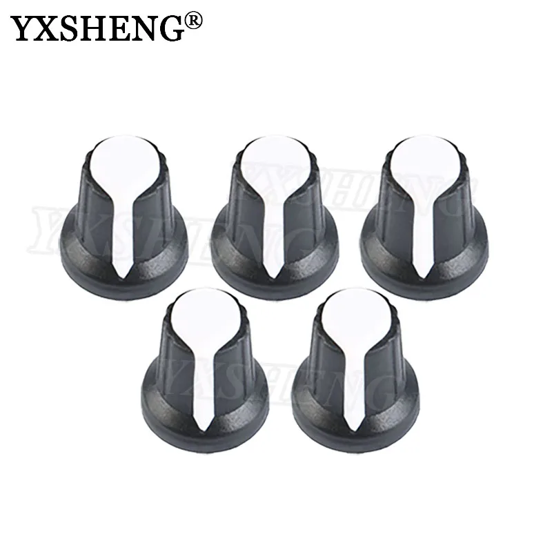 ตัวต้านทานโพเทนชิโอมิเตอร์หมุนแบบ3ขา5K 10K 20K 50K 100K 500KΩ 15มม. 3ขา5ชุด AG2สีขาว5ชุด