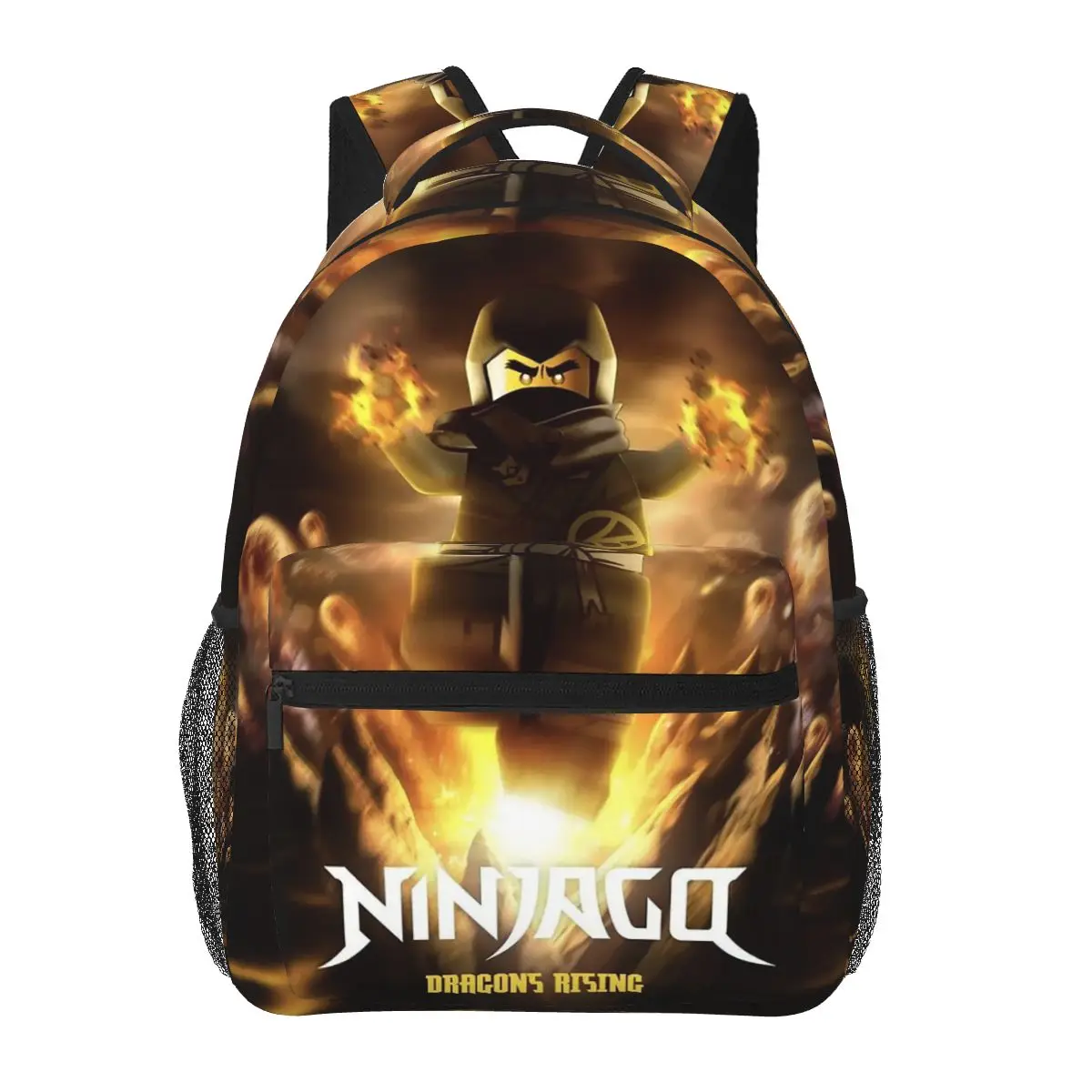 Ninjagos Ninja Warrior Student Backpack School Bag Hiking Travel Daypack for Boys Girls Fashion Bookbag Shoulder Bags