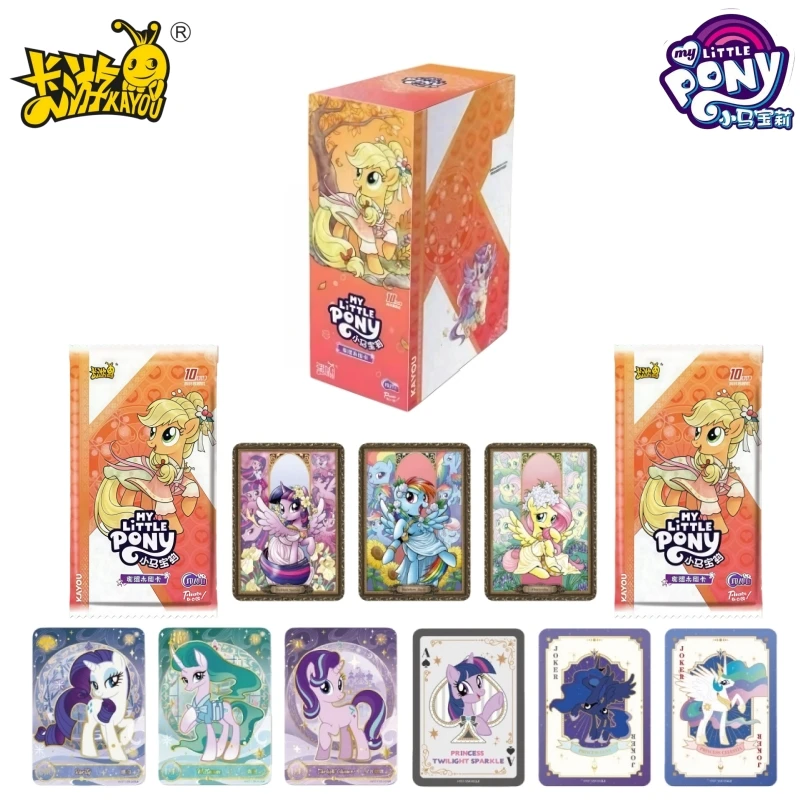 

KAYOU Official Genuine My Little Pony Anime Card Cute Children's Peripheral Collection Toy Card Festival Gift Original Box
